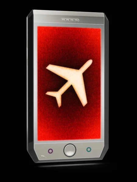 Піктограма Польоту Екрані Ілюстрації — стокове фото