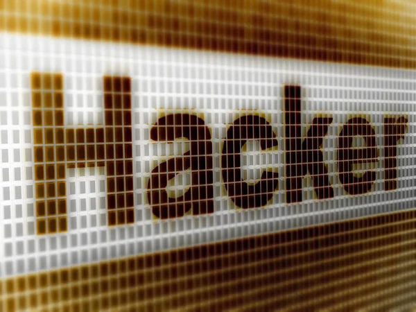Hacker Ecrã Ilustração — Fotografia de Stock