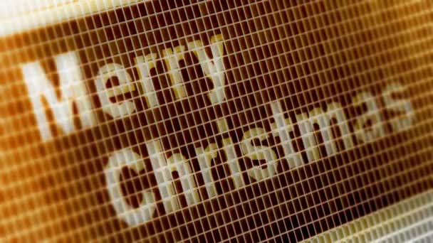 Merry Christmas Het Scherm Resolutie Encoder Prores 4444 Grote Kwaliteit — Stockvideo