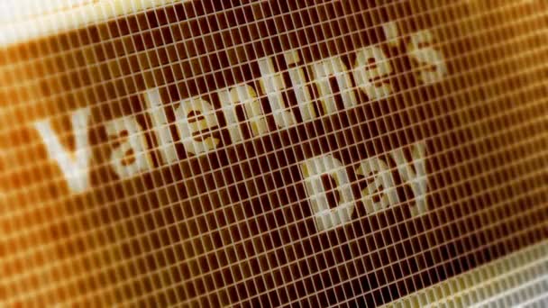 San Valentino Sullo Schermo Risoluzione Encoder Prores 4444 Grande Qualità — Video Stock