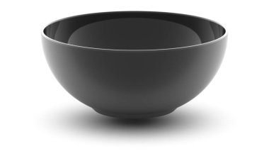 Tabak beyaz yüzey üzerinde. 3D çizim.