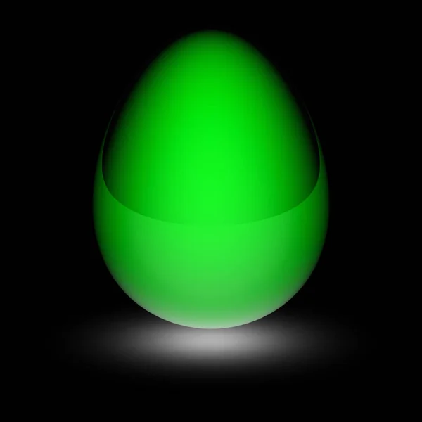 Яйце Чорній Поверхні Ілюстрації — стокове фото