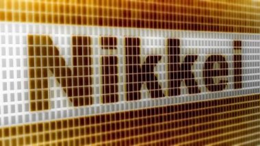 Nikkei stok ortalama. 4 k çözünürlüklü görüntüleri döngü var. Kodlayıcı Prores 4444.  