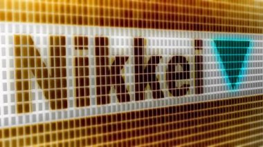 Nikkei stok ortalama. 4 k çözünürlüklü görüntüleri döngü var. Kodlayıcı Prores 4444.  