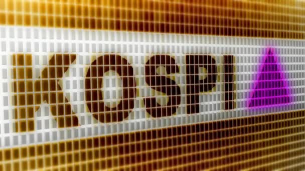 Korea Komposit Lager Prisindex Looping Footage Har Upplösning Encoder Prores — Stockvideo