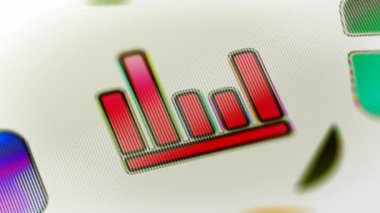 Equalizer'ı simgesi ekranda. 4 k çözünürlüklü görüntüleri döngü var. ProRes 4444. 3D çizim.