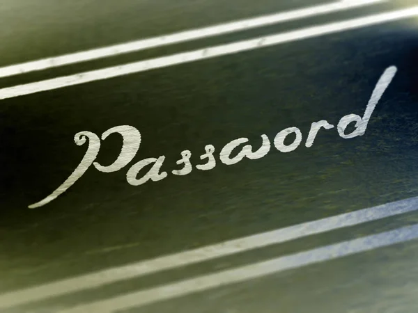 Password Paper Color Illustration — Stock Photo, Image