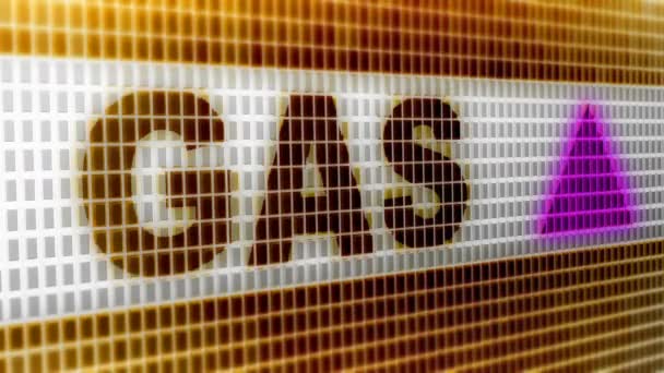 Índice Gás Para Cima Imagens Loop Têm Resolução Prores 4444 — Vídeo de Stock