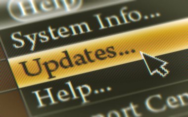 Ekran güncelleştirmeleri düğme. 3D çizim.