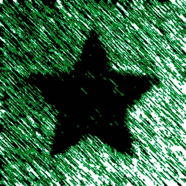 Fekete Csillag Ikonra Illusztráció — Stock Fotó
