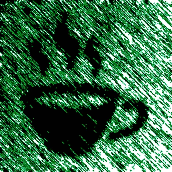 Ikonen Svart Kaffe Färg Illustration — Stockfoto