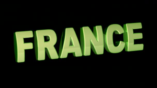 Францию Зацикленные Кадры Имеют Разрешение Альфа Канал Прорес 4444 — стоковое видео