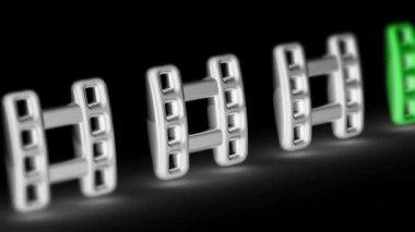 Sinema simgesi. 4 k çözünürlüklü görüntüleri döngü var. ProRes 4444. 