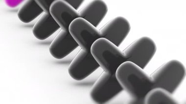 Hata simgesi. 4 k çözünürlüklü görüntüleri döngü var. ProRes 4444. 3D çizim.