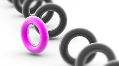 Torus. 4 k çözünürlüklü görüntüleri döngü var. ProRes 4444. 3D çizim.