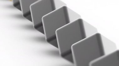 Belgili tanımlık kutu. 4 k çözünürlüklü görüntüleri döngü var. ProRes 4444. 3D çizim.