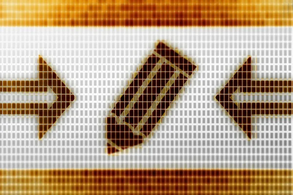 Pencil Icon Screen Illustration — Stock Photo, Image