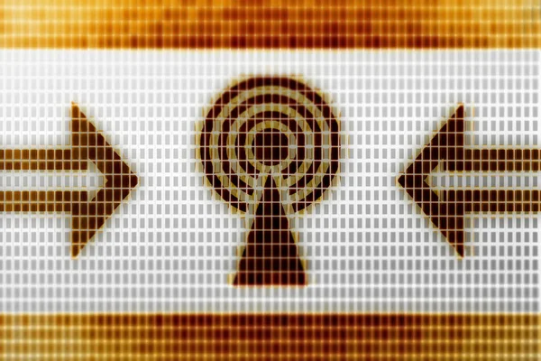Antenna Icon Screen Illustration — Stock Photo, Image