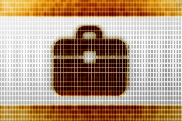 Briefcase Icon Screen Illustration — Stock Photo, Image