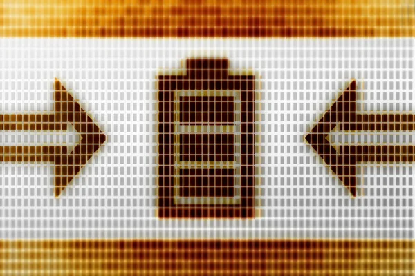 Ikona Baterii Ekranie Ilustracja — Zdjęcie stockowe