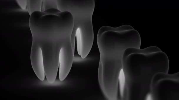 Dente Imagens Loop Têm Resolução Prores 4444 Ilustração — Vídeo de Stock