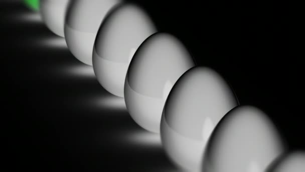 Яйце Циклічні Кадри Мають Роздільну Здатність Пропозиція 4444 Ілюстрації — стокове відео