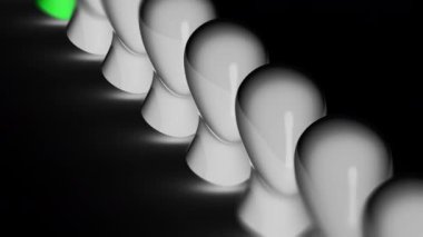 Kafası. 4 k çözünürlüklü görüntüleri döngü var. ProRes 4444. 3D çizim.