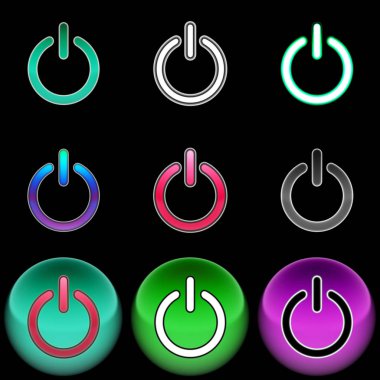 Sıfırla simgesini. Renkli çizimi.