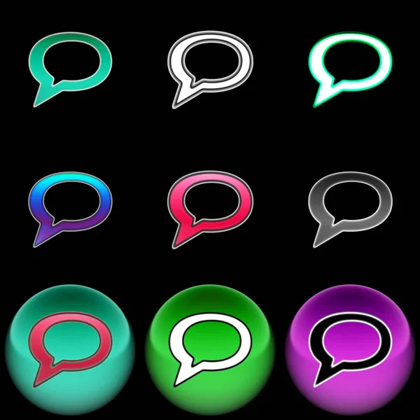 The chat icon. Color illustration.