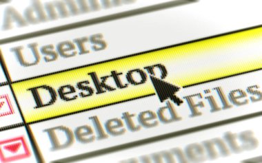 Programlar menü ekranında. 3D çizim.