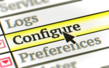 Programlar menü ekranında. 3D çizim.