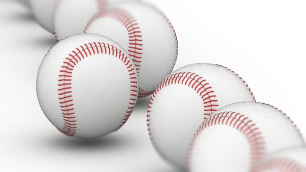 Baseballs Looping Footage Har Upplösning Prores 4444 Illustration — Stockvideo