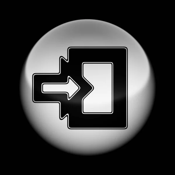 Ikona Komputera Znak — Zdjęcie stockowe