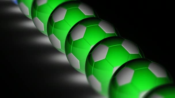 Soccerball Looping Footage Har Upplösning Prores 4444 — Stockvideo