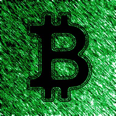 Bitcoin işareti simgesi e-ticaret