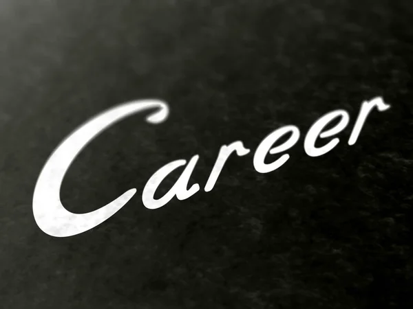 Career Sign Icon Black Background — Stock Photo, Image
