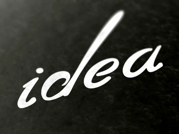 Idea Sign Icon Black Background — Stock Photo, Image