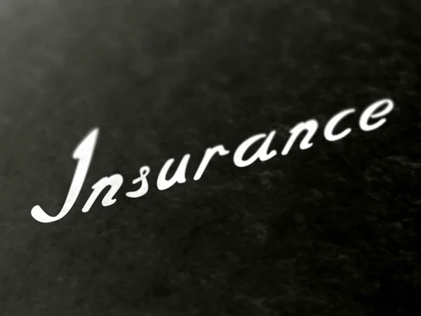 Insurance Sign Icon Black Background — Stock Photo, Image