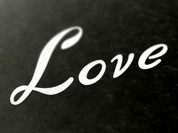 Love Sign Icon Black Background — Stock Photo, Image