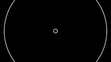 Bir radyo sinyali. Döngü. 4 k çözünürlük.