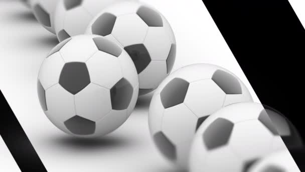 Soccerball Beelden Een Lus Heeft Resolutie Prores 4444 — Stockvideo