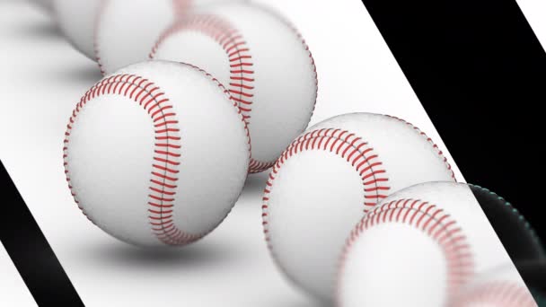 Baseball Looping Footage Har Upplösning Prores 4444 Illustration — Stockvideo