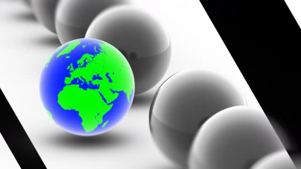 Den Globus Looping Aufnahmen Haben Eine Auflösung Von Prores 4444 — Stockvideo
