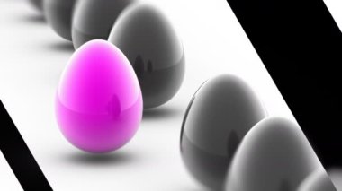 Yumurta. 4 k çözünürlüklü görüntüleri döngü var. ProRes 4444. 3D çizim.