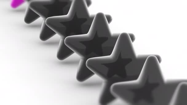 Icono Estrella Las Imágenes Bucle Tienen Resolución Prores 4444 — Vídeos de Stock