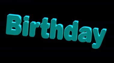 Doğum günü. 4 k çözünürlüklü görüntüleri döngü var. ProRes 4444.