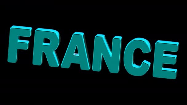 Францию Зацикленные Кадры Имеют Разрешение Прорес 4444 — стоковое видео