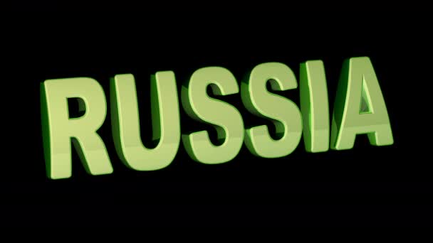 Rusia Las Imágenes Bucle Tienen Resolución Prores 4444 — Vídeos de Stock