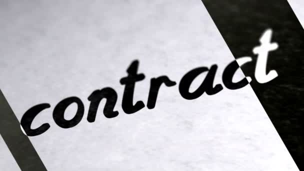 Contrat Dans Page Image Négative Vidéo Boucle Une Résolution — Video