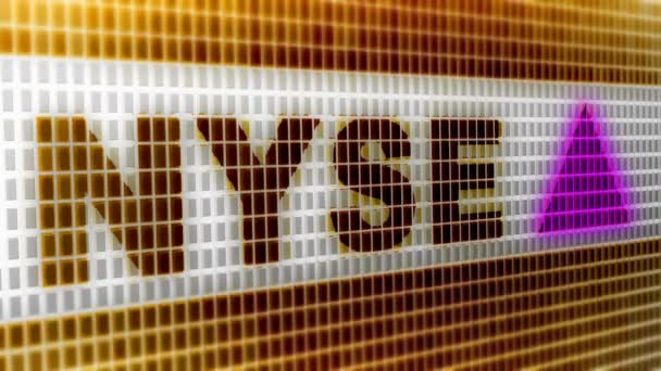 New York Stock Exchange Zkráceně Nyse Přezdívaný Big Board Americká — Stock video